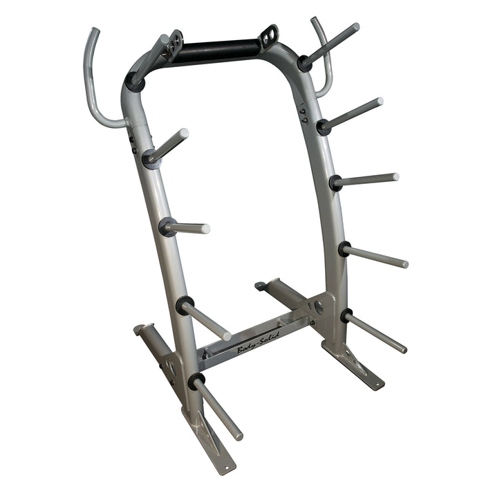 Body-Solid - Storage Pack GCRPACK - Cardio Barbell Pack, Includes 1-Rack, 10-55" straight bars, 20-1" spring collars, 20-2.5lb plates, 20-5lb plates, 20-10lb plates (Commercial or Home)