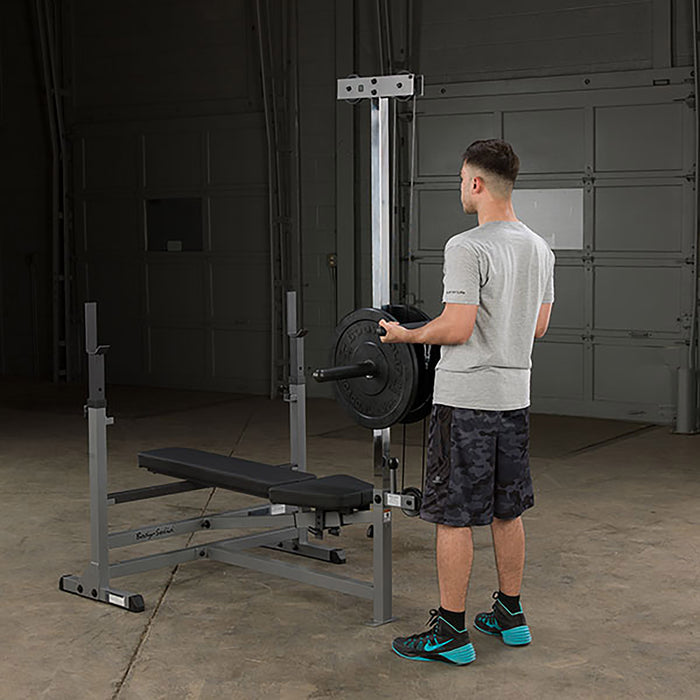 Body-Solid -Bench Attach GLRA81B - Lat Pull Down/Seated Row Attachment for Benches (Commercial or Home)