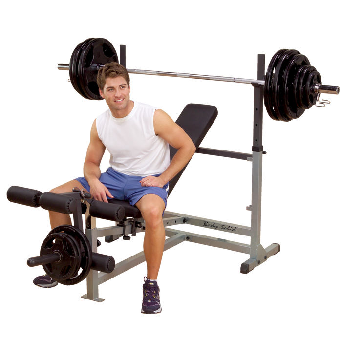 Body-Solid - Bench GDIB46LB - Power Center Combo Bench (Commercial or Home)