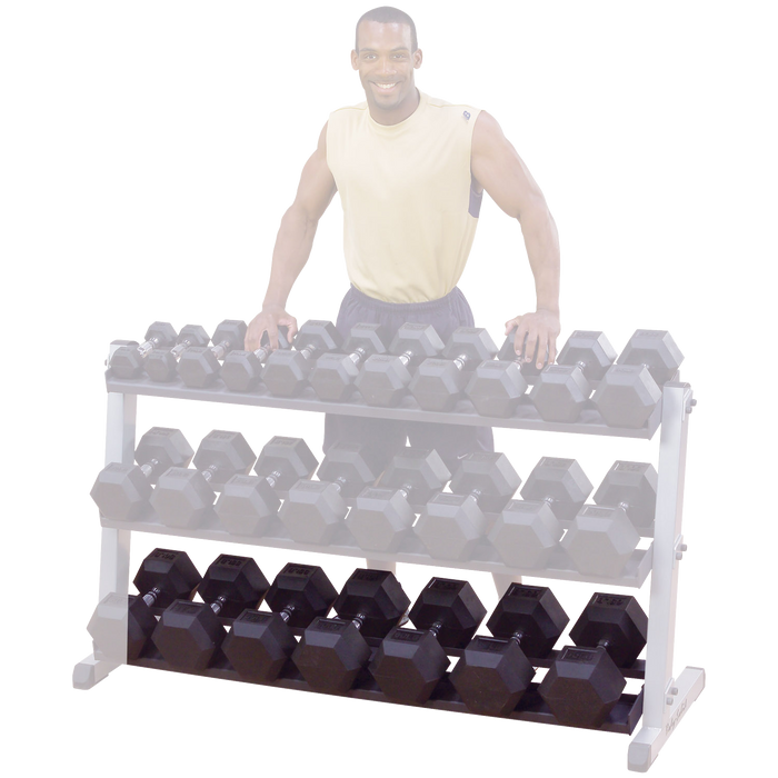 Body-Solid - Storage GDRT6B - Third Tier for GDR60B Dumbbell (Black) (Commercial or Home)