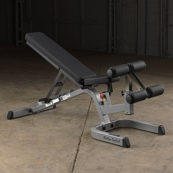 Body-Solid - Bench GFID371B -  Flat/Incline/Decline Bench, 2"x3", GFID71 (Commercial or Home)