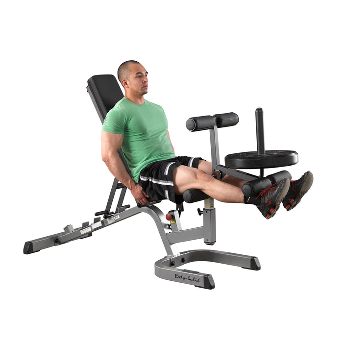 Body-Solid - Bench Attach GLDA3 - 6 Roller Leg Developer (Commercial or Home)