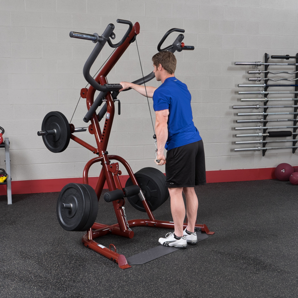 Body-Solid - Gym Freeweight  GLGS100 - Corner Leverage Gym with Bench (Commercial or Home)