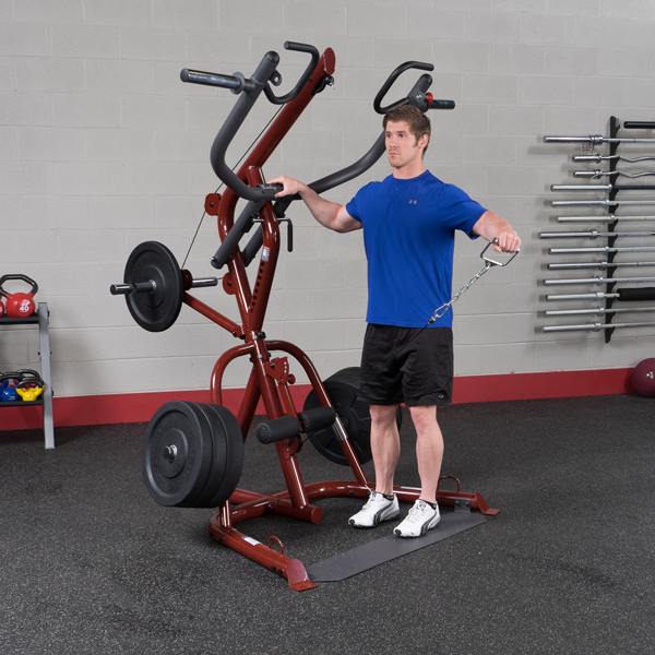 Body-Solid - Gym Freeweight  GLGS100 - Corner Leverage Gym with Bench (Commercial or Home)