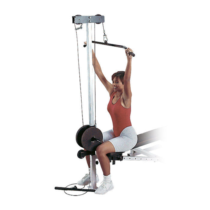 Body-Solid -Bench Attach GLRA81B - Lat Pull Down/Seated Row Attachment for Benches (Commercial or Home)