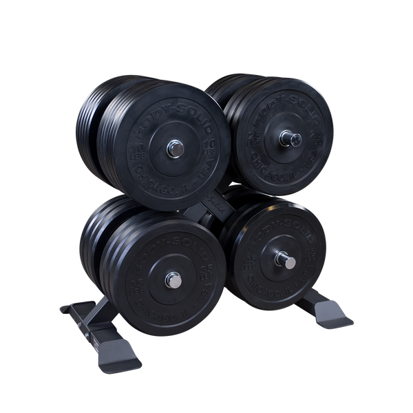 Body-Solid - Storage GWT66 - Olympic Weight Tree (Commercial or Home)