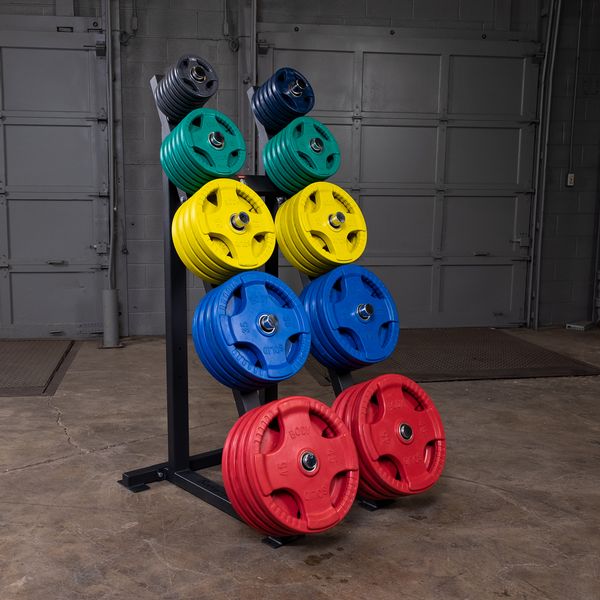 Body-Solid - Storage GWT76 - Capacity Olympic Weight Tree (Commercial or Home)