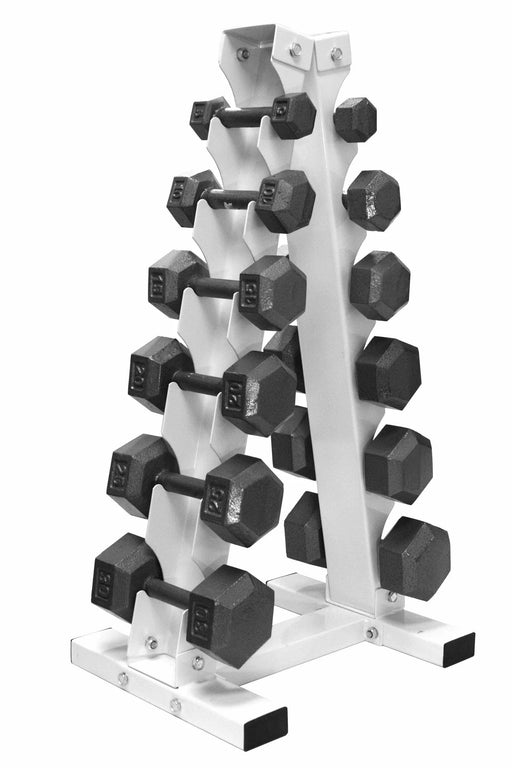 USA - VERTPAC-IHD30 - A-FRAME RACK W/ HEX CAST DBS - Home Gyms HQ - Dumbbells Set