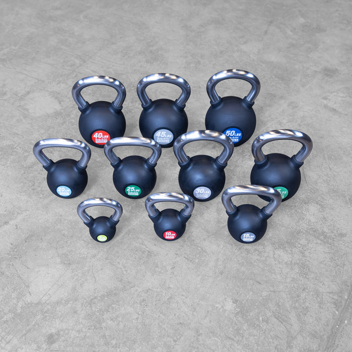 Body-Solid Tools - Kettlebell Chrome KBZ - Chrome, Rubber Kettlebell