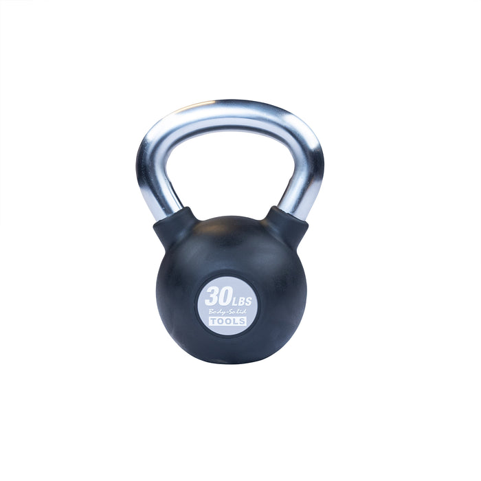 Body-Solid Tools - Kettlebell Chrome KBZ - Chrome, Rubber Kettlebell