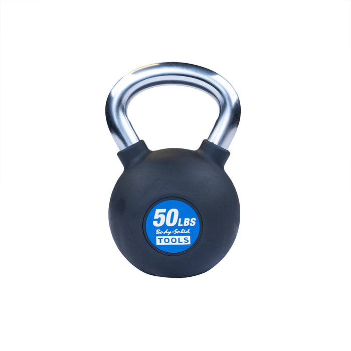 Body-Solid Tools - Kettlebell Chrome KBZ - Chrome, Rubber Kettlebell