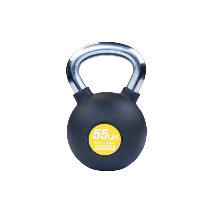 Body-Solid Tools - Kettlebell Chrome KBZ - Chrome, Rubber Kettlebell