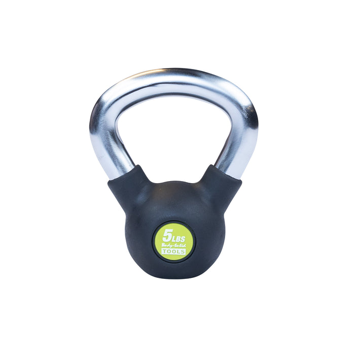Body-Solid Tools - Kettlebell Chrome KBZ - Chrome, Rubber Kettlebell