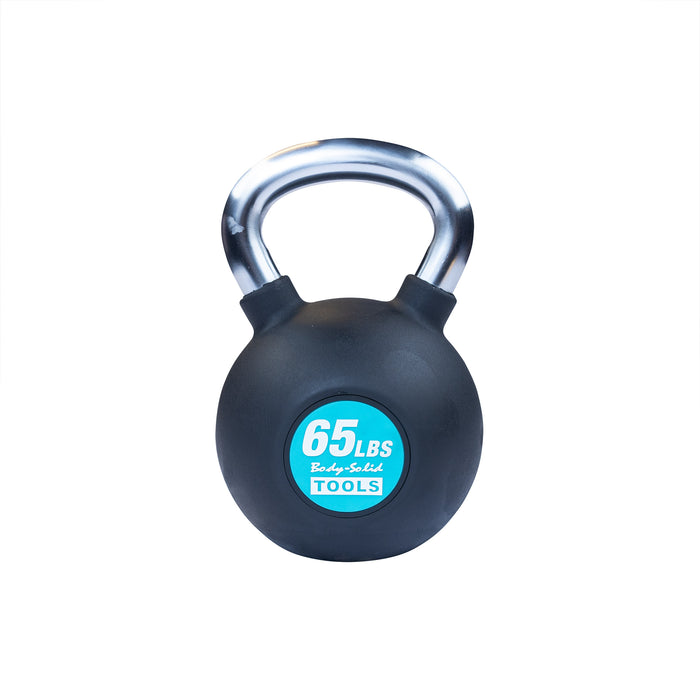 Body-Solid Tools - Kettlebell Chrome KBZ - Chrome, Rubber Kettlebell