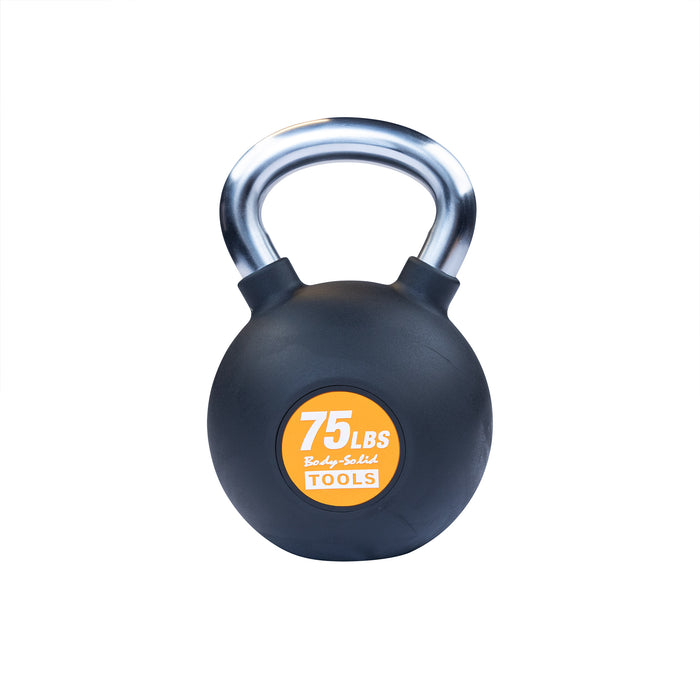Body-Solid Tools - Kettlebell Chrome KBZ - Chrome, Rubber Kettlebell