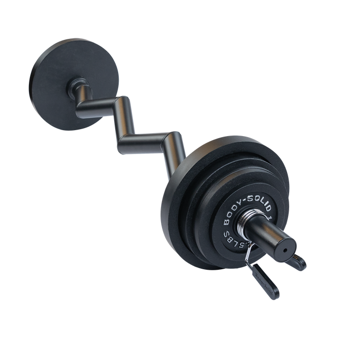 Body-Solid Tools - Oly Curl OB48F - Oly Fat Curl Bar 48" Black
