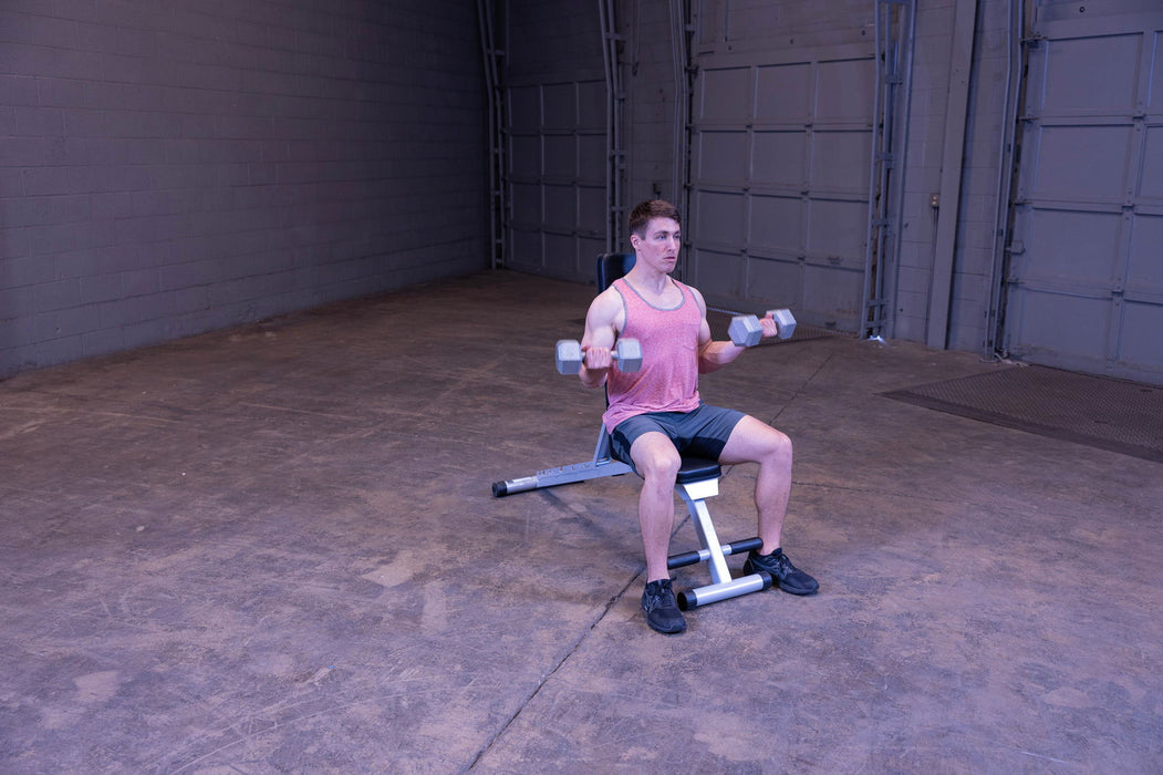 Powerline - Bench PFID125X - Powerline fully assembled FID bench - Home Gyms HQ
