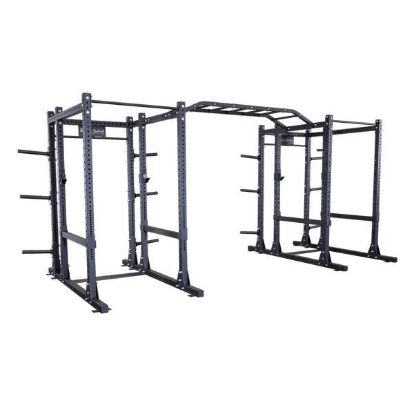 Pro Clubline - Rack SPR1000DBBack - PCL Power Rack Double Rack/Extension w Monkey Bar - Home Gyms HQ