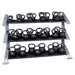Pro Clubline - Storage SDKR1000KB - PCL SDKR 3 Tier Kettlebell Rack - Home Gyms HQ