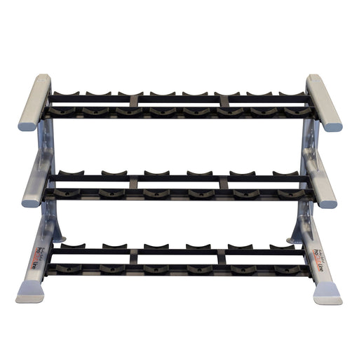 Pro Clubline - Storage SDKR1000SD - PCL SDKR 3 Tier Saddle Dumbell Rack - Home Gyms HQ