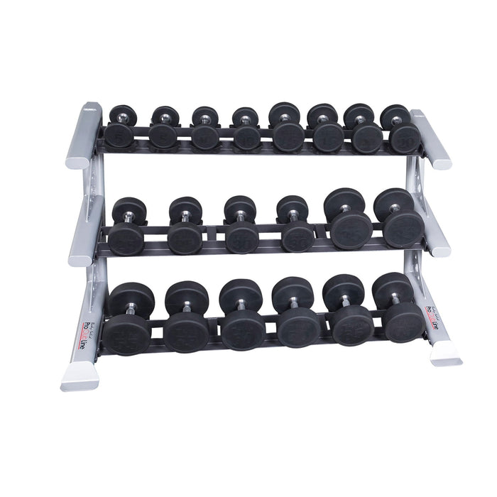 Pro Clubline - Storage SDKR1000SD - PCL SDKR 3 Tier Saddle Dumbell Rack - Home Gyms HQ