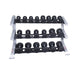 Pro Clubline - Storage SDKR1000SD - PCL SDKR 3 Tier Saddle Dumbell Rack - Home Gyms HQ