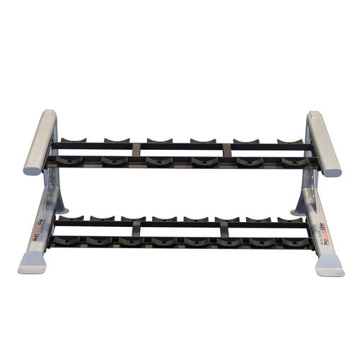 Pro Clubline - Storage SDKR500SD - PCL SDKR 2 Tier Saddle Dumbell Rack - Home Gyms HQ