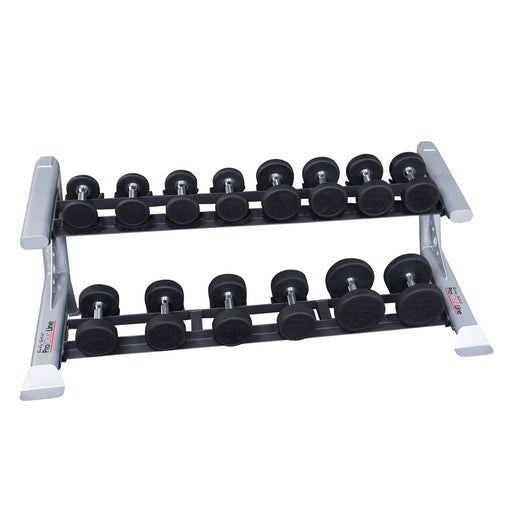 Pro Clubline - Storage SDKR500SD - PCL SDKR 2 Tier Saddle Dumbell Rack - Home Gyms HQ