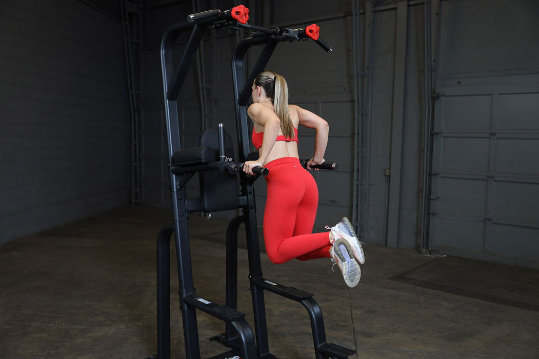Pro Clubline - VKR SVKR1000B - PROCLUBLINE VERTICAL KNEE RAISE CHIN DIP - Home Gyms HQ