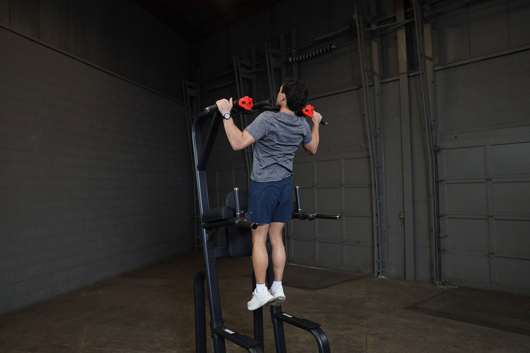 Pro Clubline - VKR SVKR1000B - PROCLUBLINE VERTICAL KNEE RAISE CHIN DIP - Home Gyms HQ