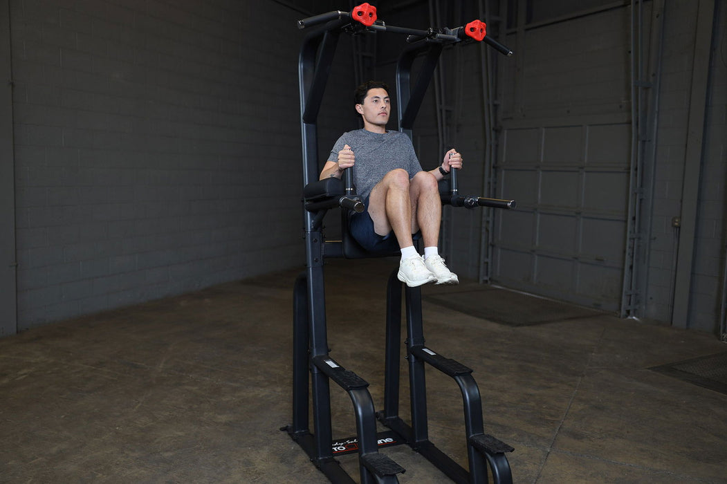 Pro Clubline - VKR SVKR1000B - PROCLUBLINE VERTICAL KNEE RAISE CHIN DIP - Home Gyms HQ