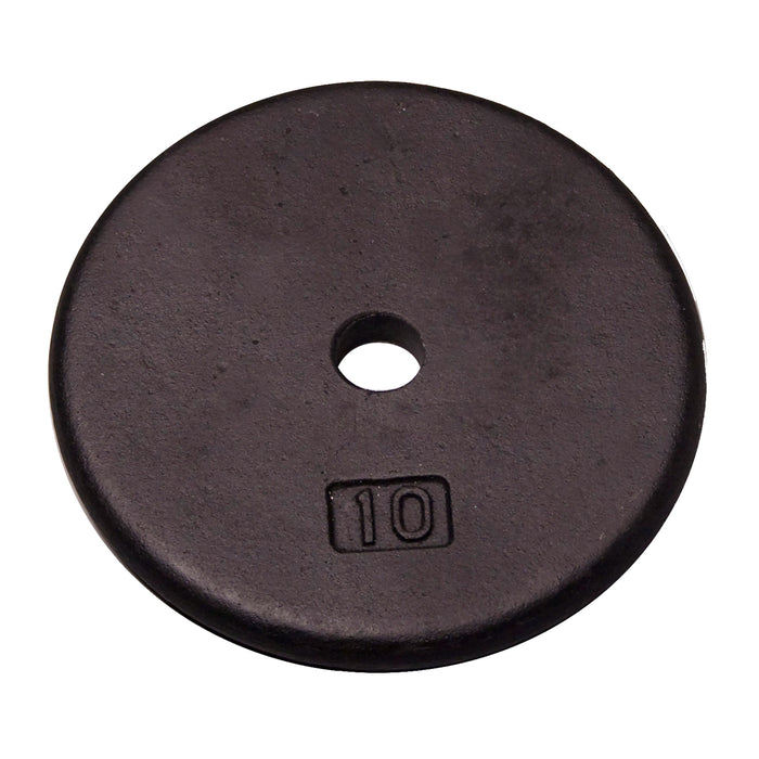 Body-Solid Tools - Standard Plate Cast RPB - Individual Cast Black 1" Hole Plates