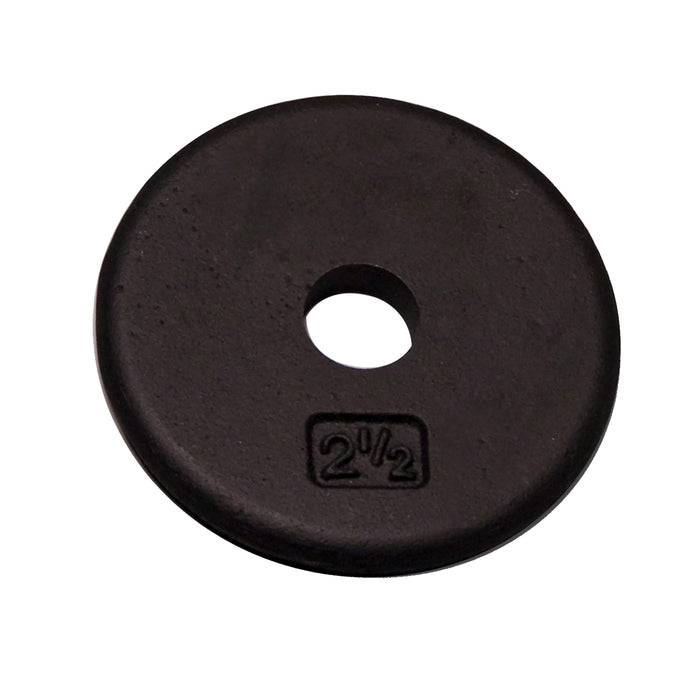 Body-Solid Tools - Standard Plate Cast RPB - Individual Cast Black 1" Hole Plates
