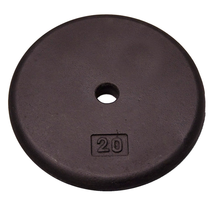 Body-Solid Tools - Standard Plate Cast RPB - Individual Cast Black 1" Hole Plates