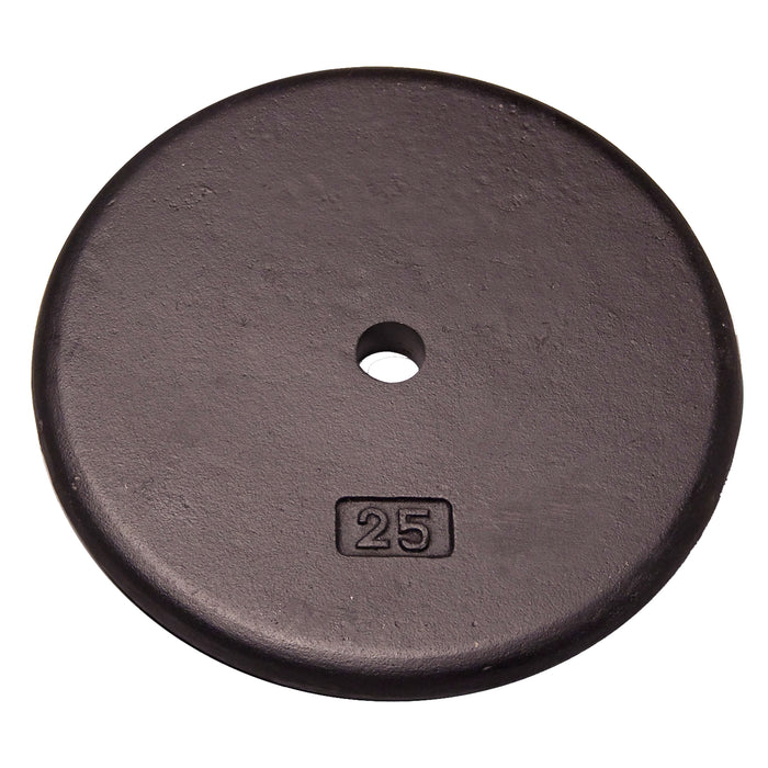 Body-Solid Tools - Standard Plate Cast RPB - Individual Cast Black 1" Hole Plates