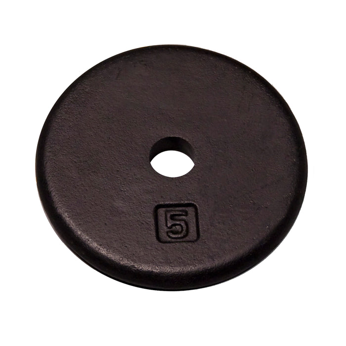 Body-Solid Tools - Standard Plate Cast RPB - Individual Cast Black 1" Hole Plates