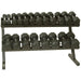 VTX - VERTPAC-SDR50 - 10 PR RAIL RACK W/ RUBBER DBS - Home Gyms HQ - Dumbbells Set