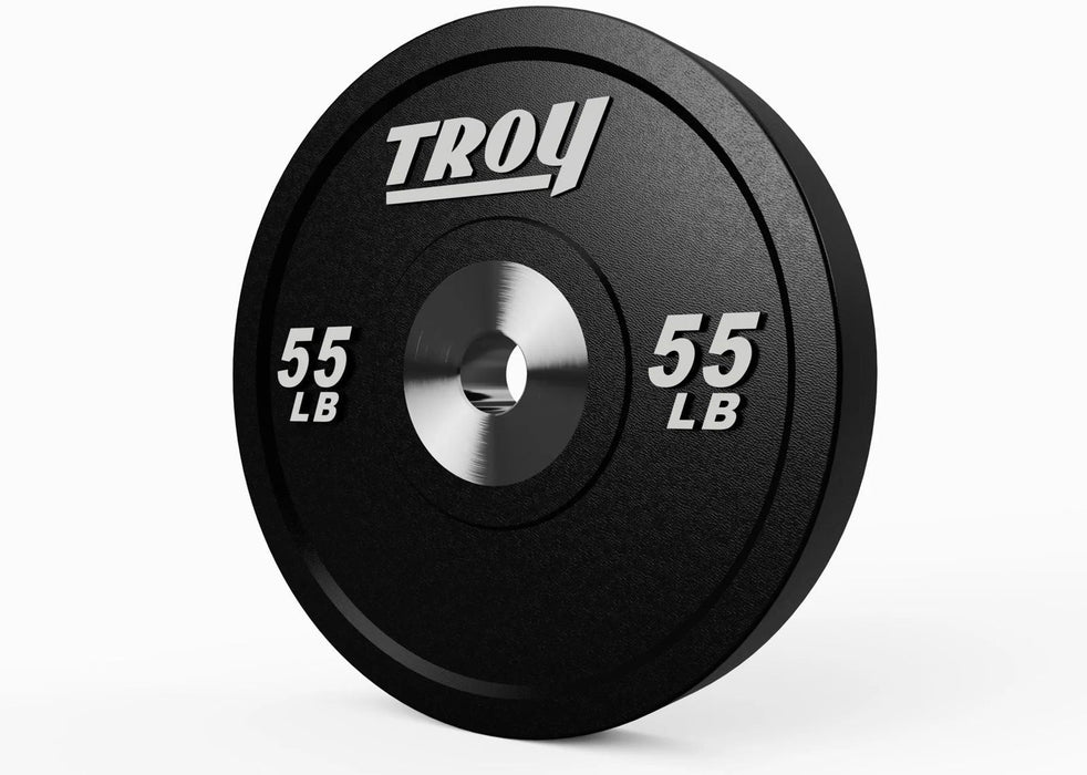 Troy - BPO-SBP - Premium Grade Performance Black Rubber Bumper Plate - Home Gyms HQ