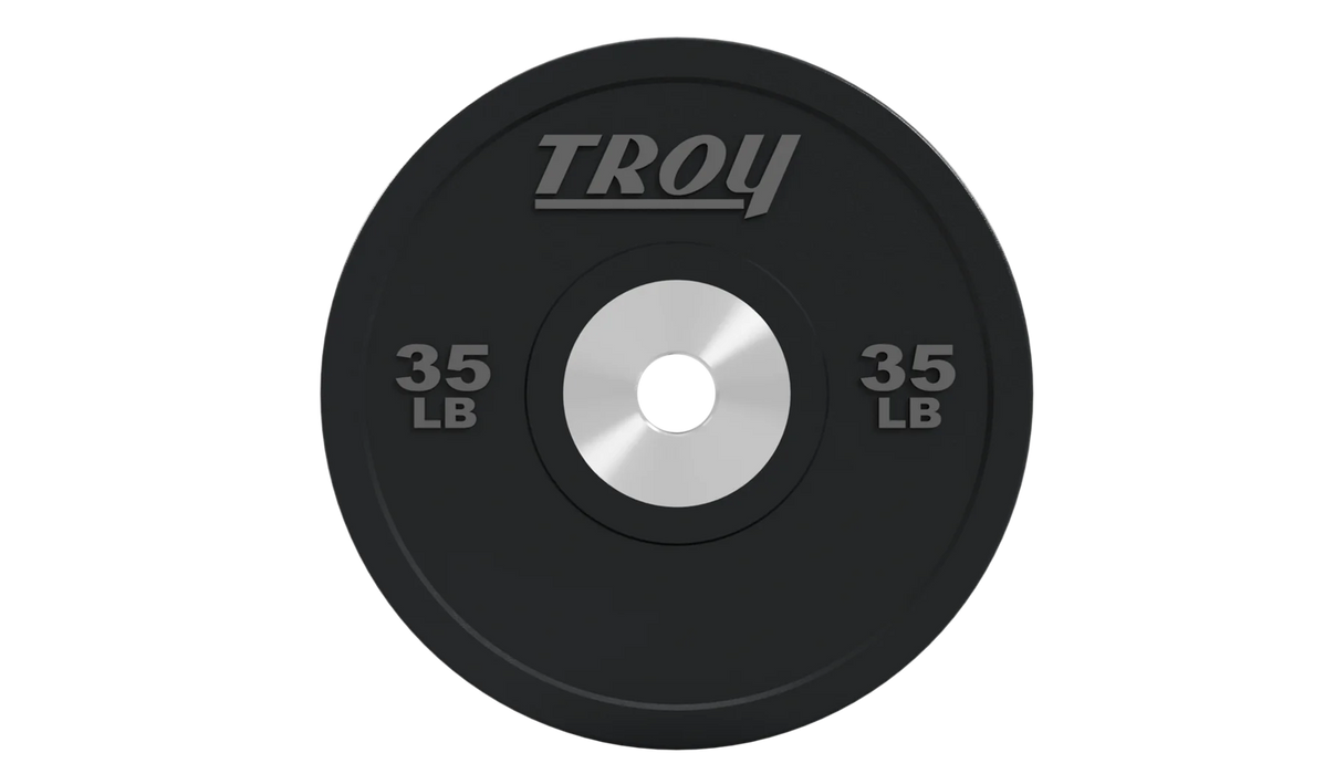 Troy - BPO-SBP - Premium Grade Performance Black Rubber Bumper Plate - Home Gyms HQ
