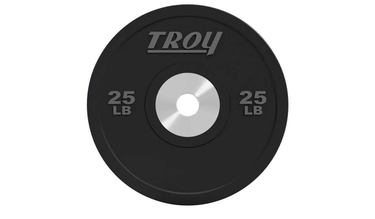 Troy - BPO-SBP - Premium Grade Performance Black Rubber Bumper Plate - Home Gyms HQ