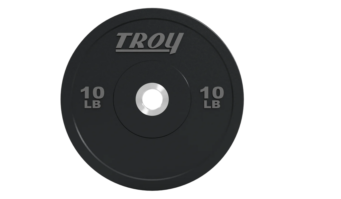 Troy - BPO-SBP - Premium Grade Performance Black Rubber Bumper Plate - Home Gyms HQ