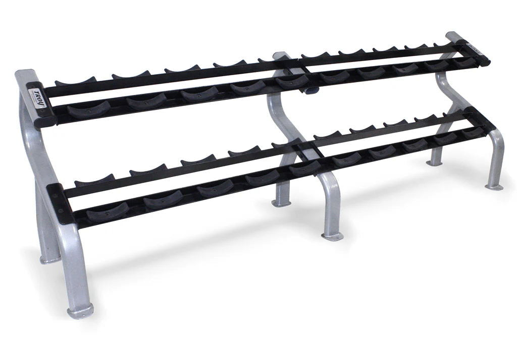 Troy - COMMPAC-RUFDR50 - Saddle Rack W/ 10 PR Pair Pro Commercial DBS - Home Gyms HQ