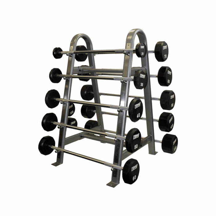 Troy - COMMPAC-TSBU110 - Horizontal Barbell Rack Rubber STR 20-110 - Home Gyms HQ