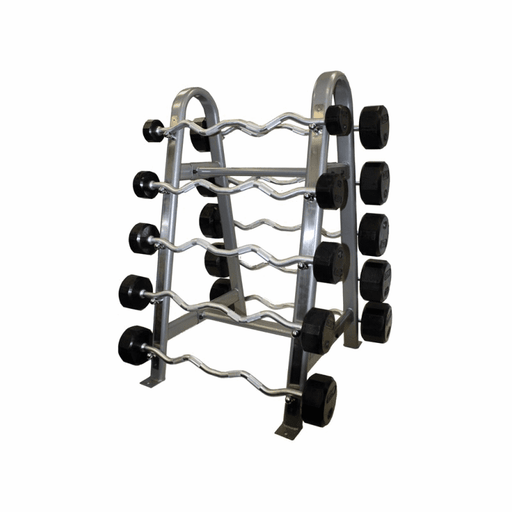 Troy - COMMPAC-TZBR110 - Horizontal Barbell Rack Rubber Curl 20-110 - Home Gyms HQ