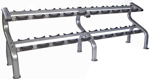 Troy - DR-10 - 10 Pair Dumbbell Storage Rack - 2 Tier - Home Gyms HQ