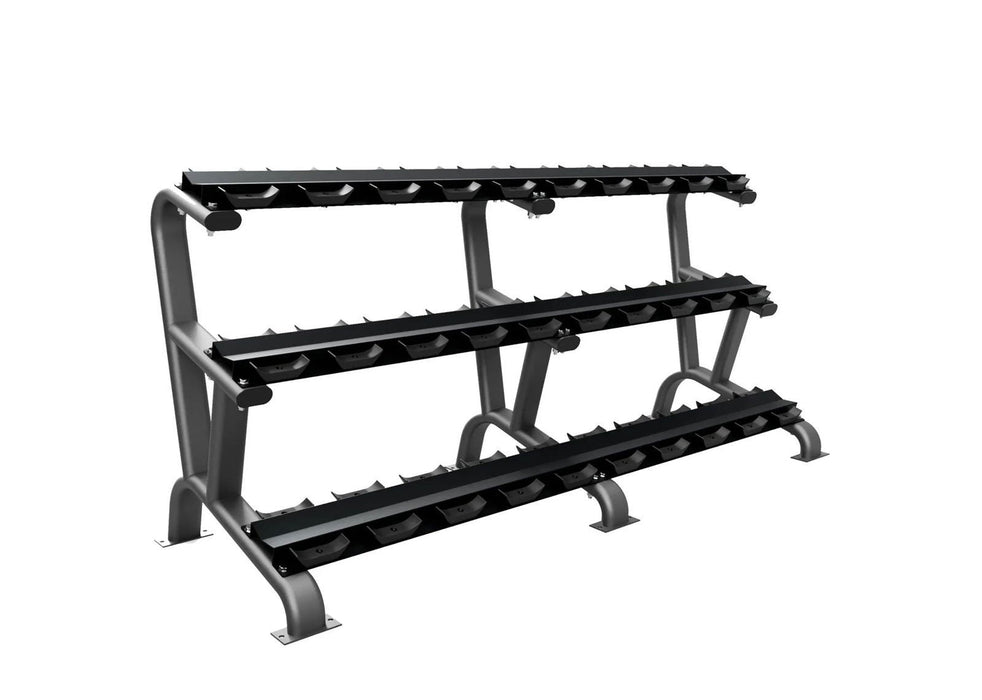 Troy - DR-15 - 15 Pair Dumbbell Storage Rack - 3 Tier - Home Gyms HQ