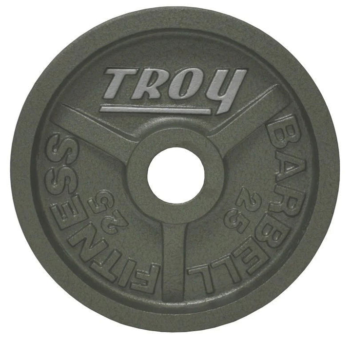 Troy - HO PLATES - Premium Grade Fully Machined Gray Olympic Iron Plate - Wide flange for easy lifting - Home Gyms HQ