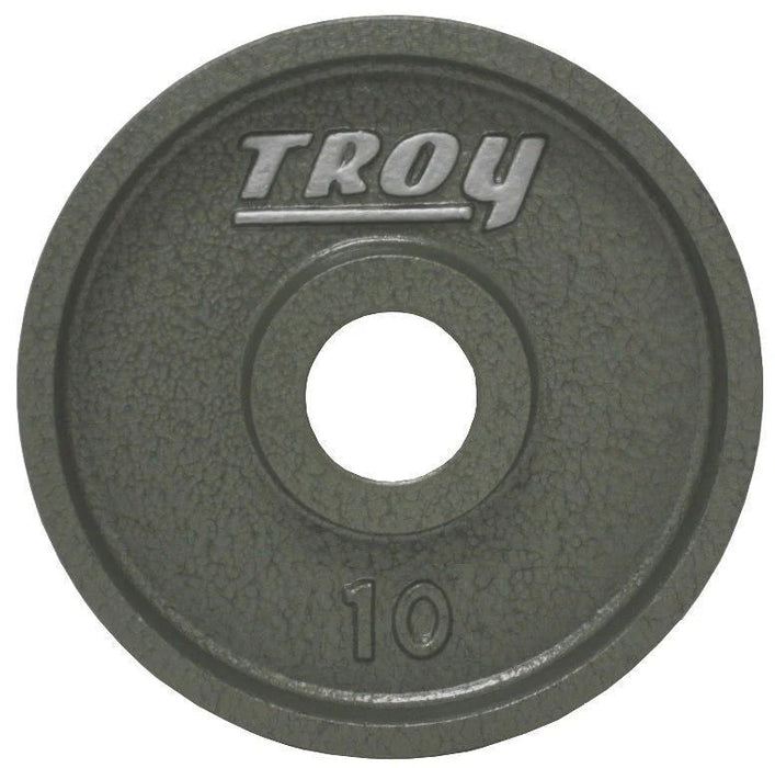 Troy - HO PLATES - Premium Grade Fully Machined Gray Olympic Iron Plate - Wide flange for easy lifting - Home Gyms HQ