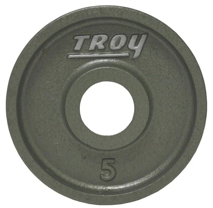 Troy - HO PLATES - Premium Grade Fully Machined Gray Olympic Iron Plate - Wide flange for easy lifting - Home Gyms HQ
