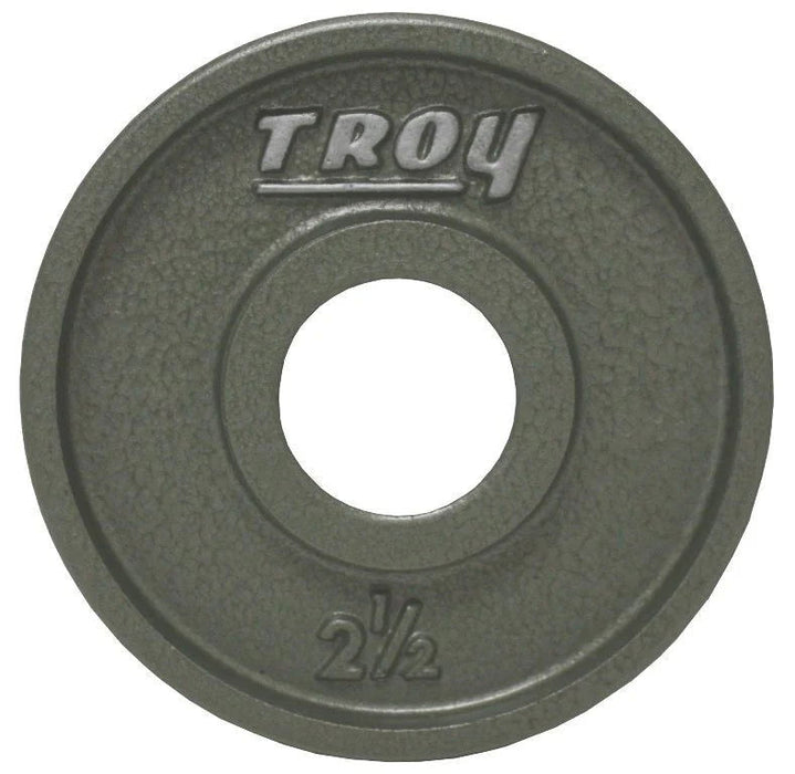 Troy - HO PLATES - Premium Grade Fully Machined Gray Olympic Iron Plate - Wide flange for easy lifting - Home Gyms HQ